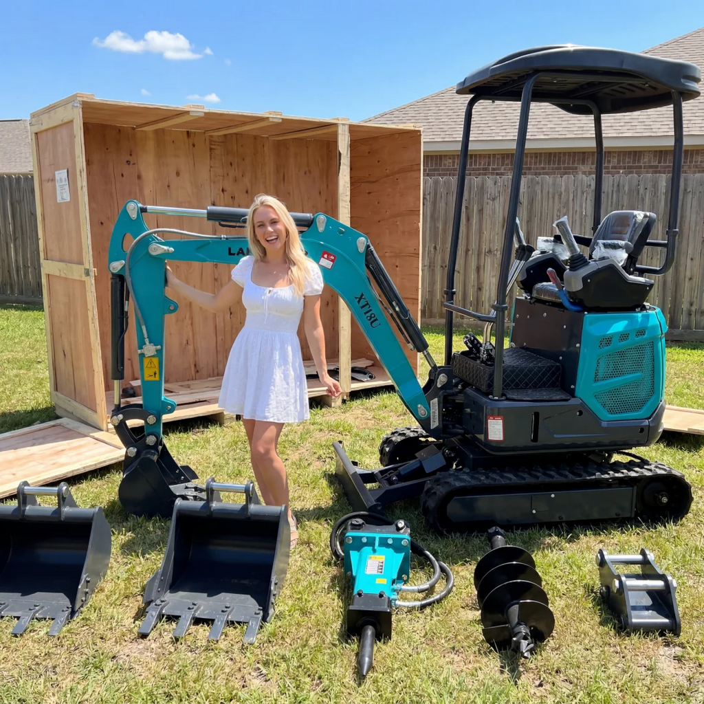 LANDWARD MINI EXCAVATOR - Compact Crawler Models - Engine Options: Kubota