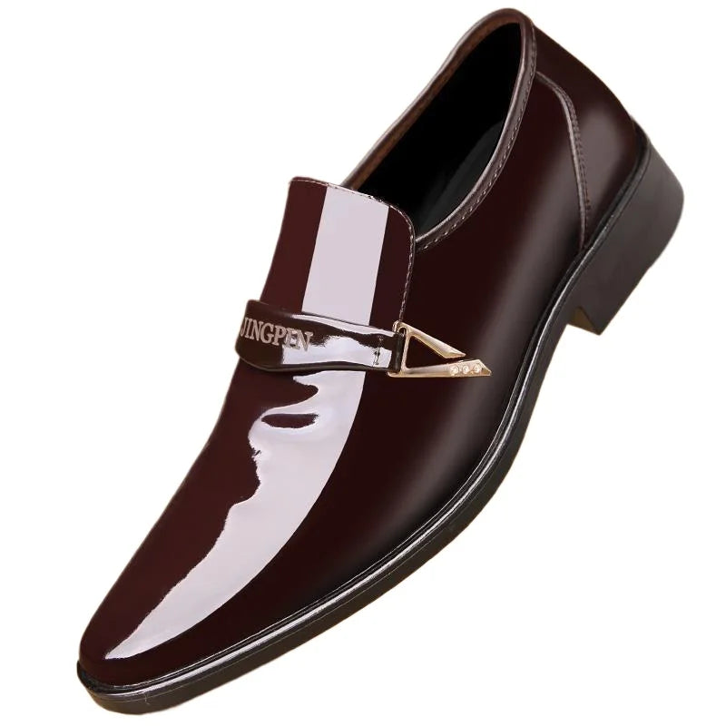 SMOOTH MOVE - Patent Leather Slip-On Loafers - Business Casual Done Right