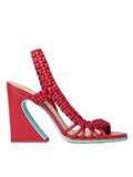 2026European and American Summer Women's Coarse High-heeled Woven Sandals Fashion Runway Plus Women's Sandals