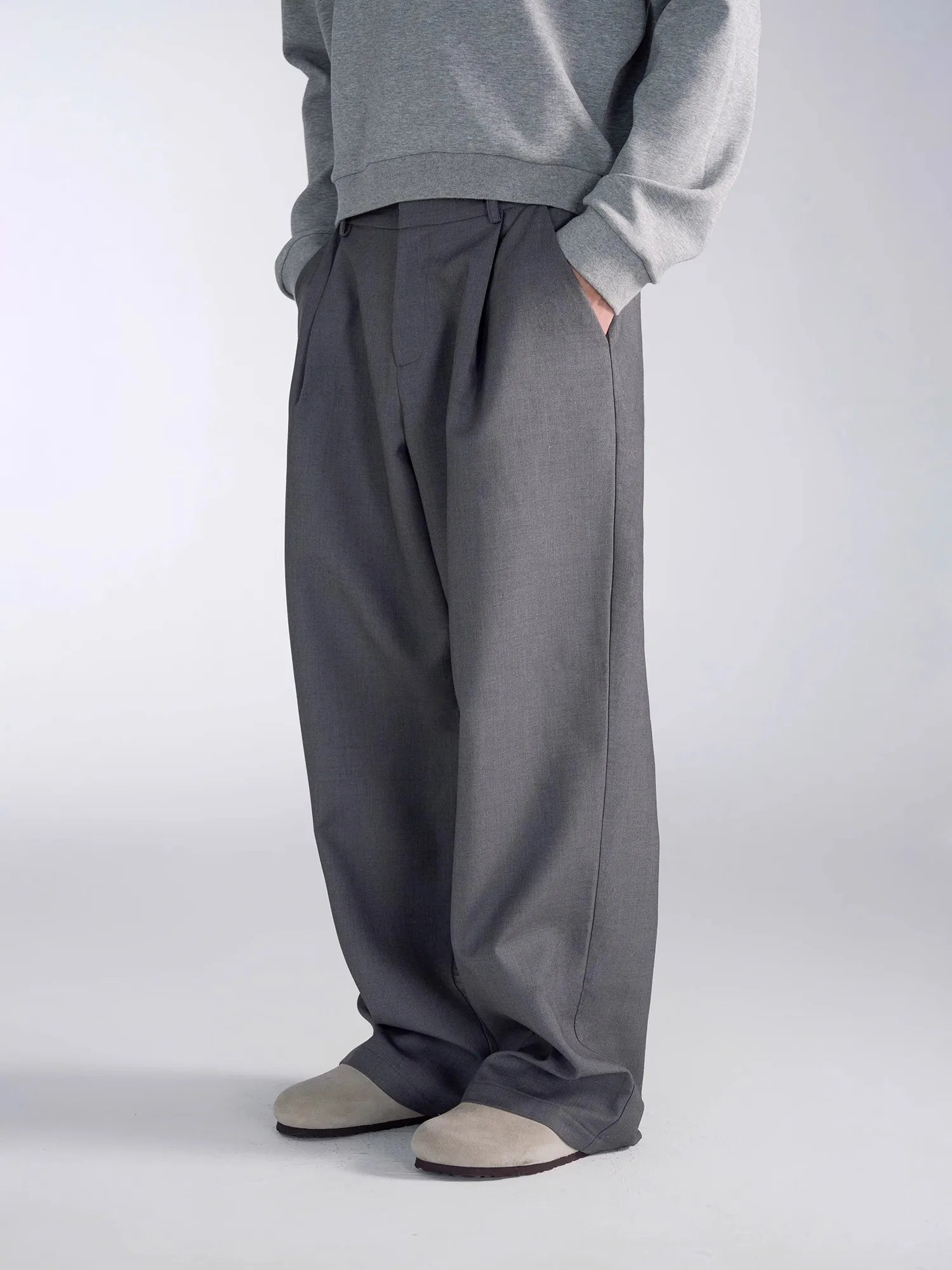 BAGGY HIGH - Men's High Waist Baggy Wide Leg Pants - 2 Colors, XS–XL