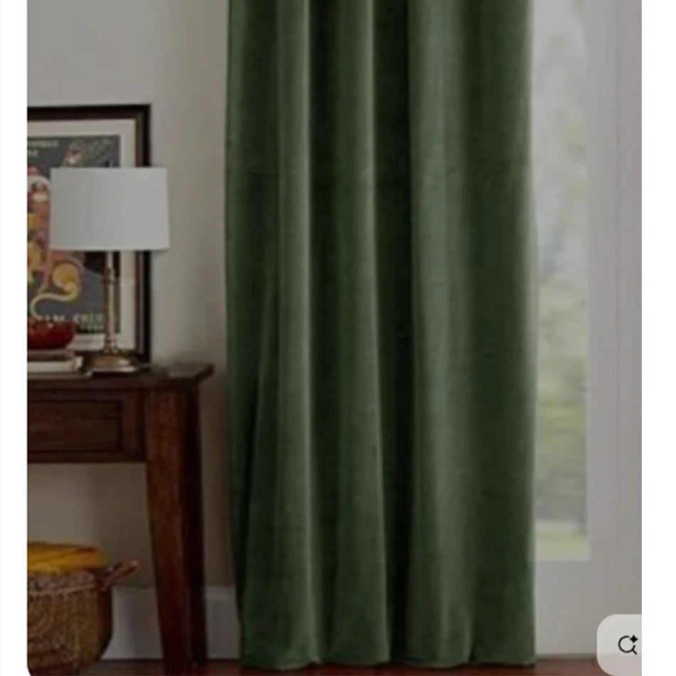 100% Linen Curtains for Window Living Room Rod Pocket Drapes Light Filtering Curtain for Kitchen Kids Room Bedroom
