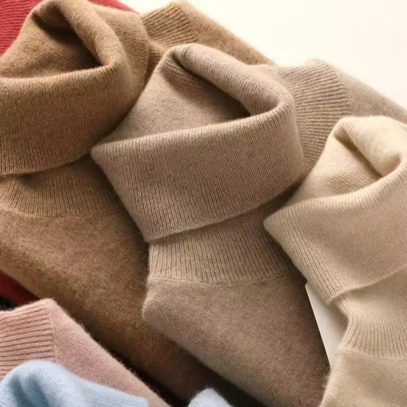 Merino Wool Turtleneck Pullover