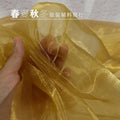 Water Light Crystal Organza Fabric Shiny By The Meter for Clothes Wedding Dress Children's Clothing Sewing Cloth Smooth White
