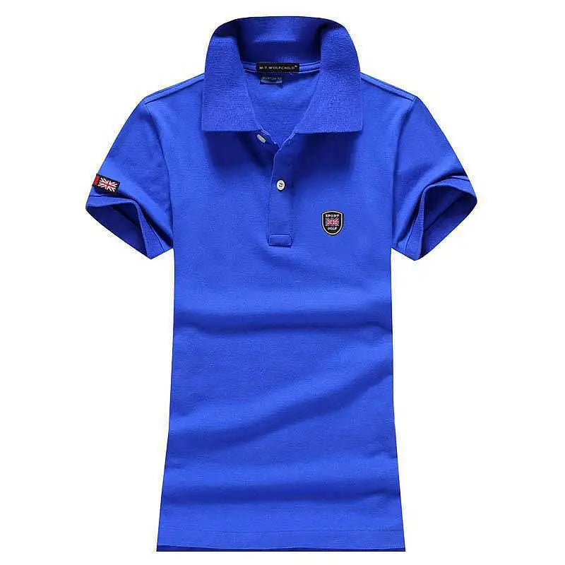 Fashion Clothing Polos Femme Summer Womens Polo Neck Shirt Short Sleeve Lapel Womens Tees Casual Sportwear Cotton Ladies Tops
