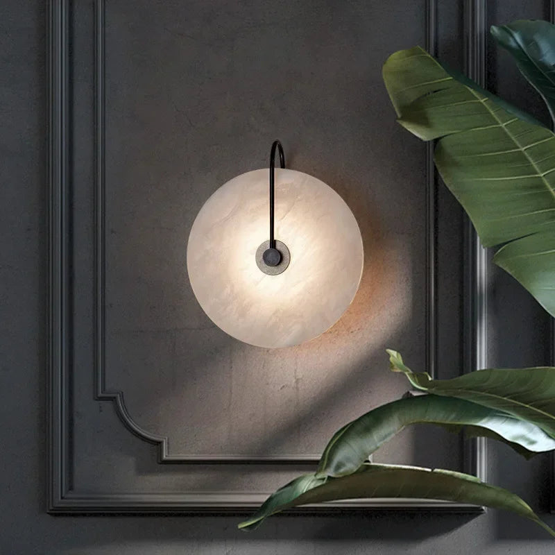 Nordic Marble Moon Wall Sconce