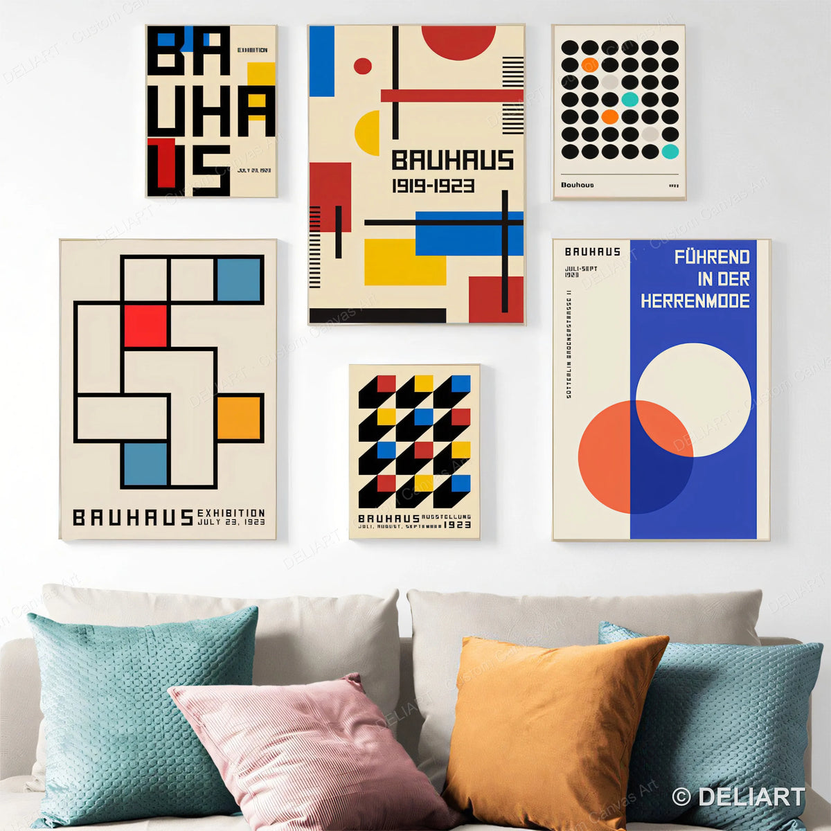 Bauhaus Poster Collection - 1/3/6 piece sets - gallery wall