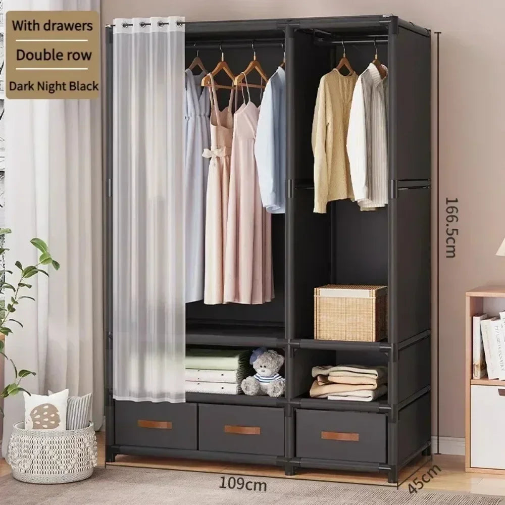 CLOSET FLEX - Fabric Wardrobe with Drawers - Your Bedroom, Finally Organized