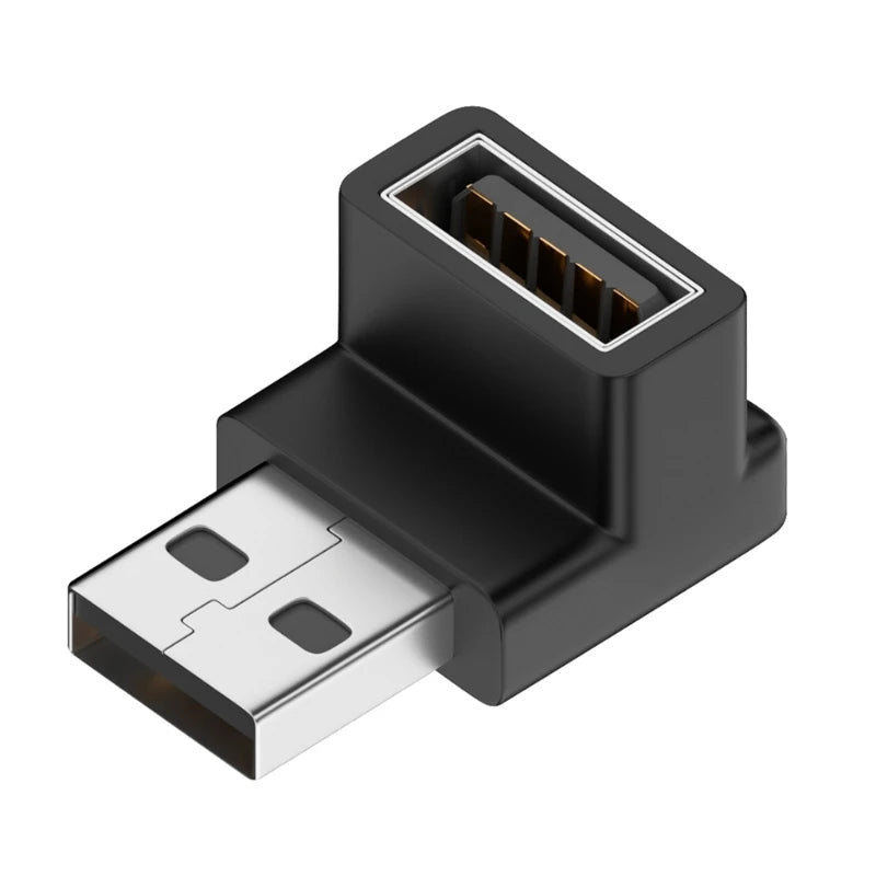 90 Degree USB 3.0 Male to Female Right Angle Extension Adapter USB Upward Elbow Adapter 10Gbps For Laptop PC Connector Converter