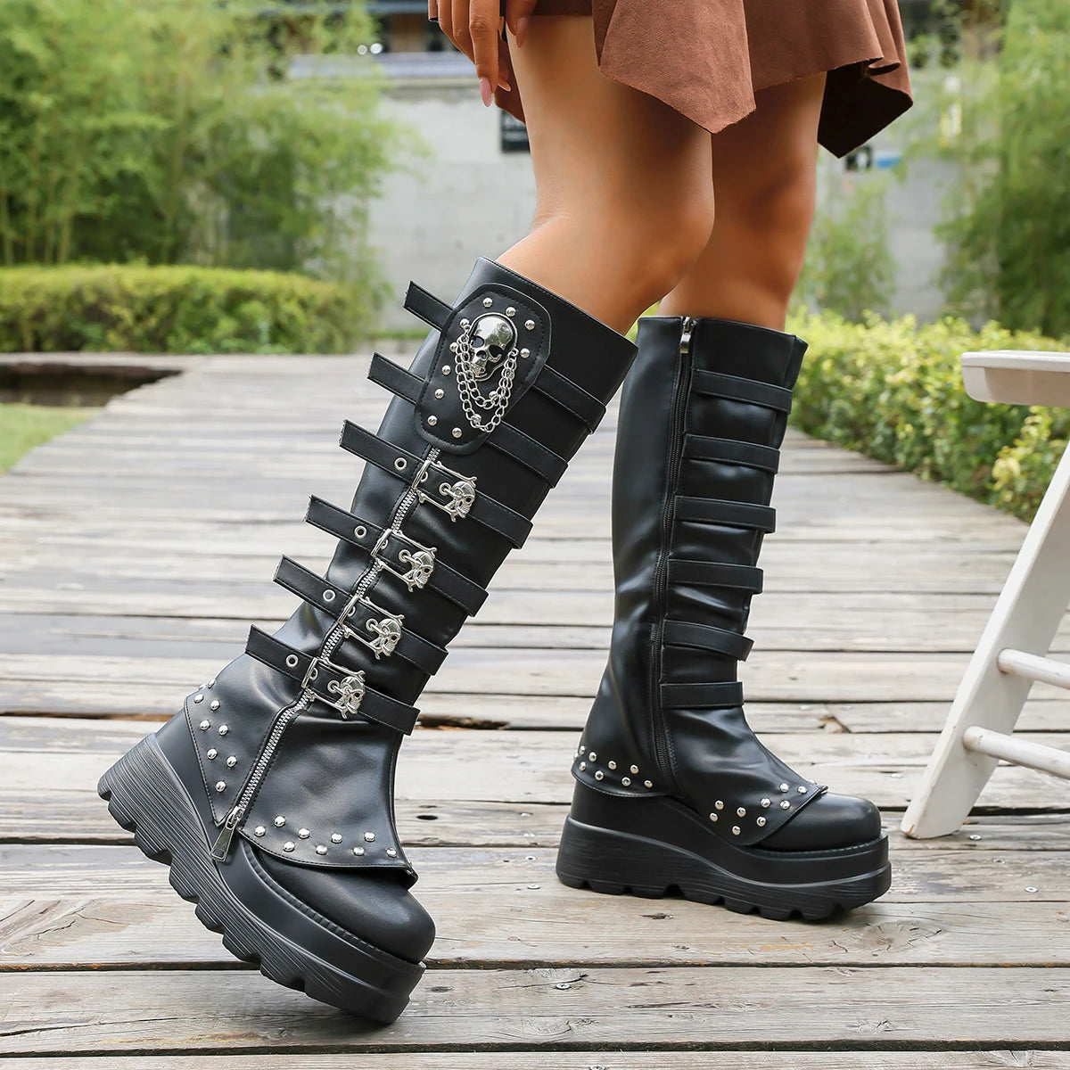 Flat Slip-On Ankle Boots – Anti-Slip Outdoor