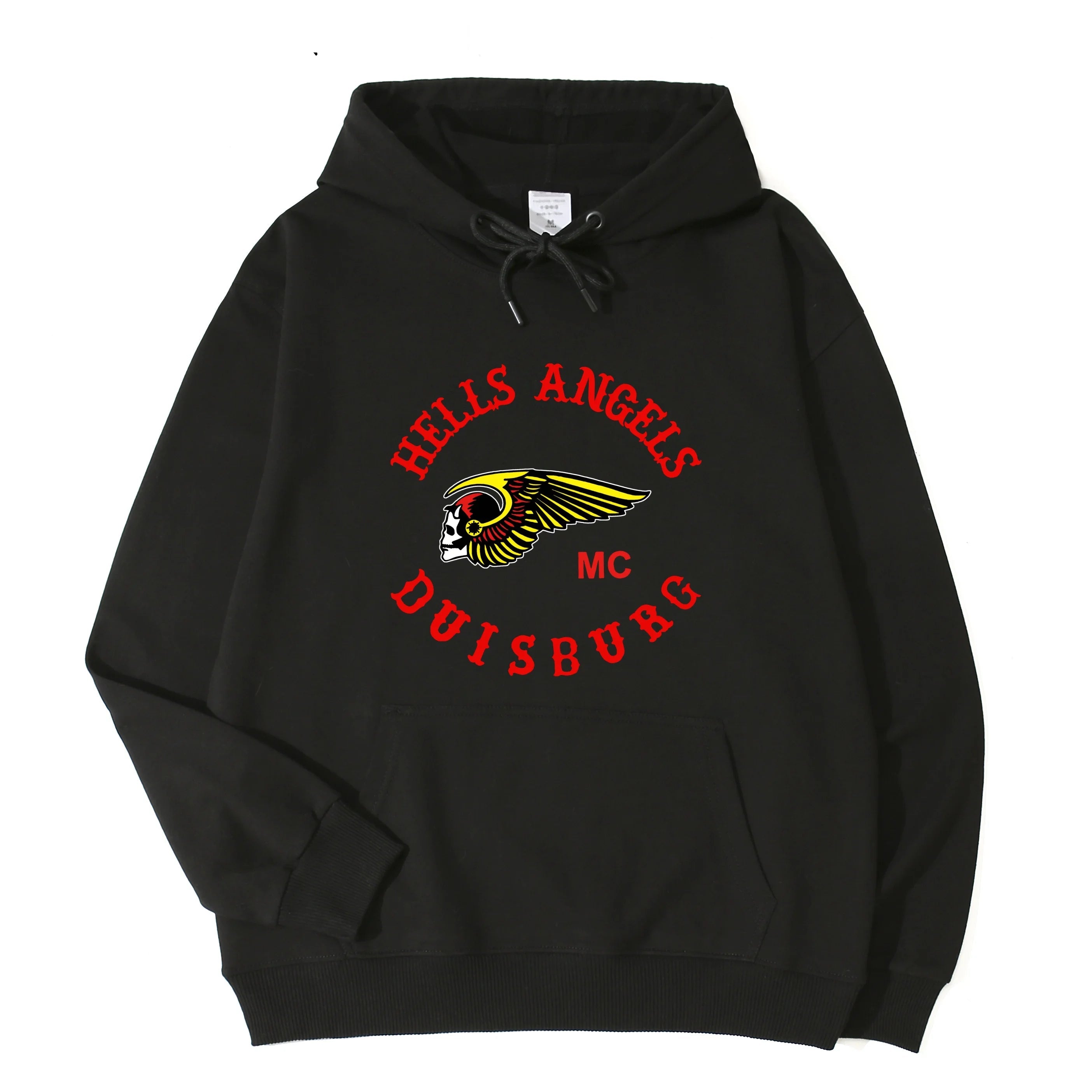 Biker Wing Skull Hoodie Duisburg Vintage Motorcycle Club Unisex