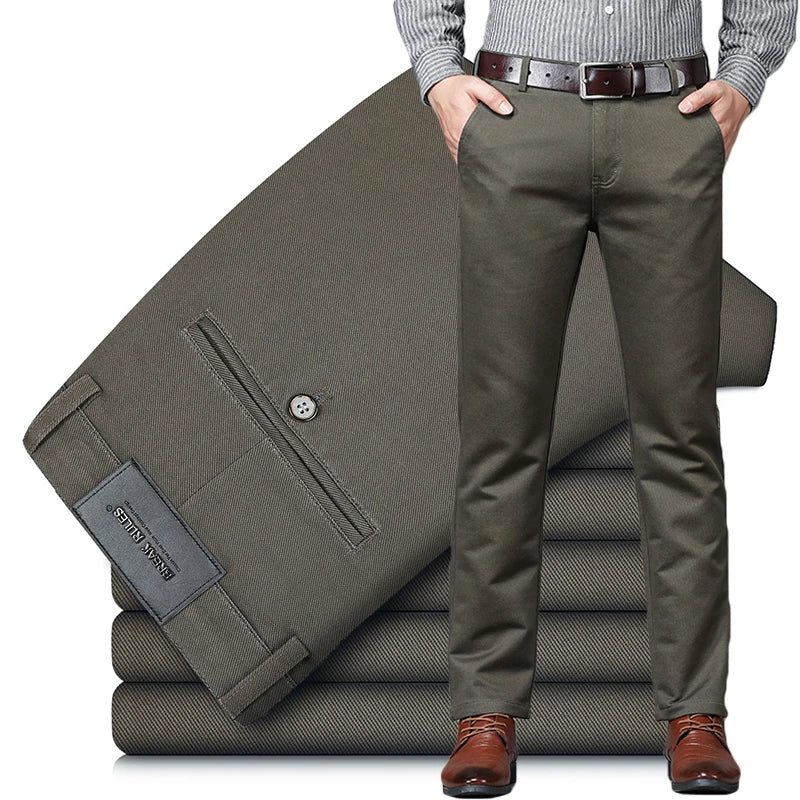 URBAN EASE - Men's Casual Suit Pants - Slim Straight, 6 Colors, Sizes 30-40
