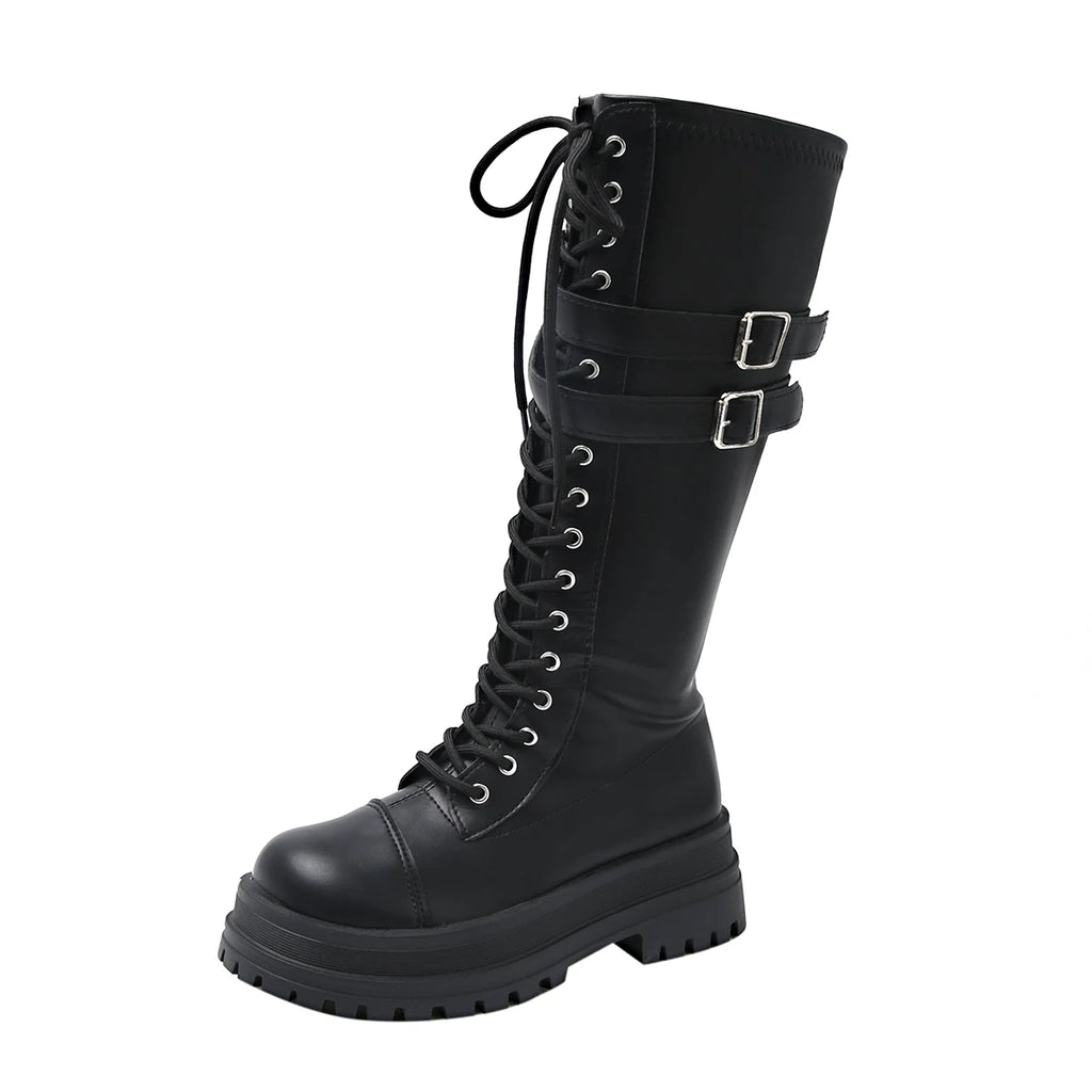 Block Heel Mid-Calf Boots – Zip Waterproof Plus Size