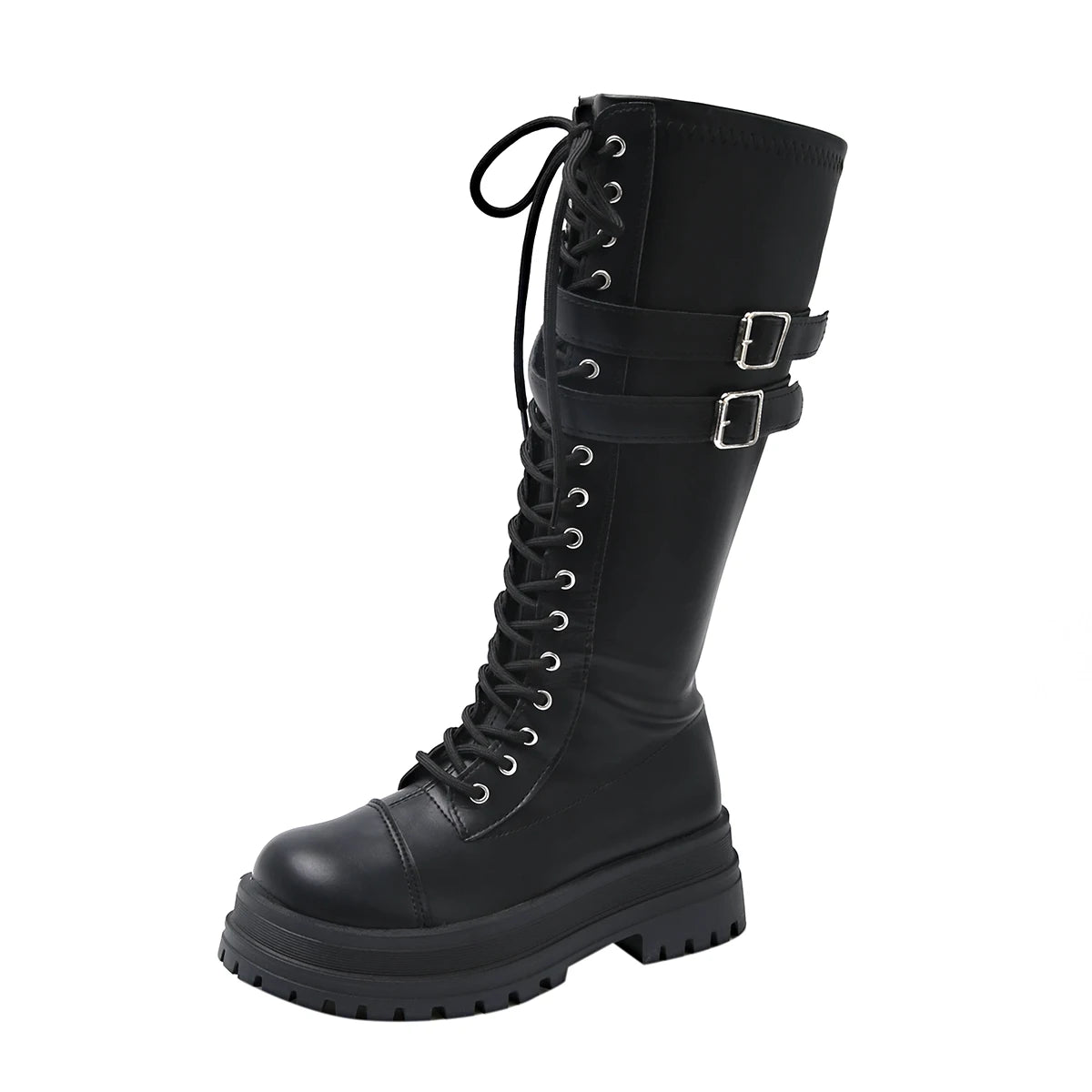 Block Heel Mid-Calf Boots – Zip Waterproof Plus Size