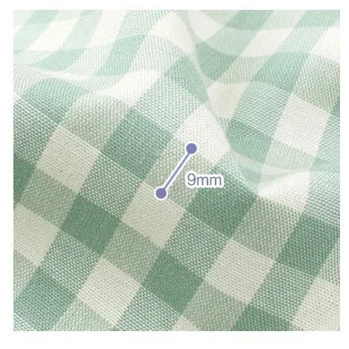 STRIPED COTTON SATEEN FABRIC - Stripes, Grid or Solid, 150cm Wide - Home & Craft