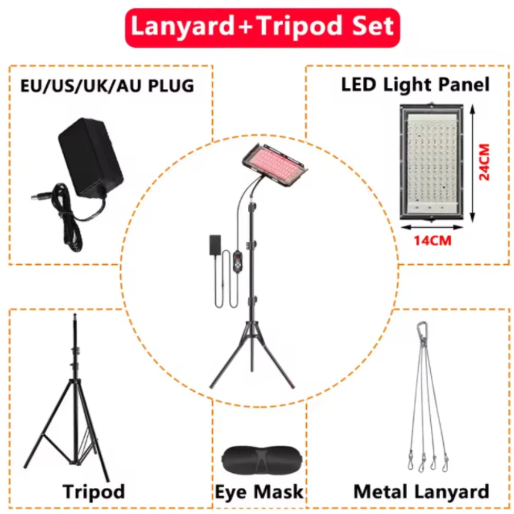 Red Light Therapy Lamp 660nm & 850nm – with Stand
