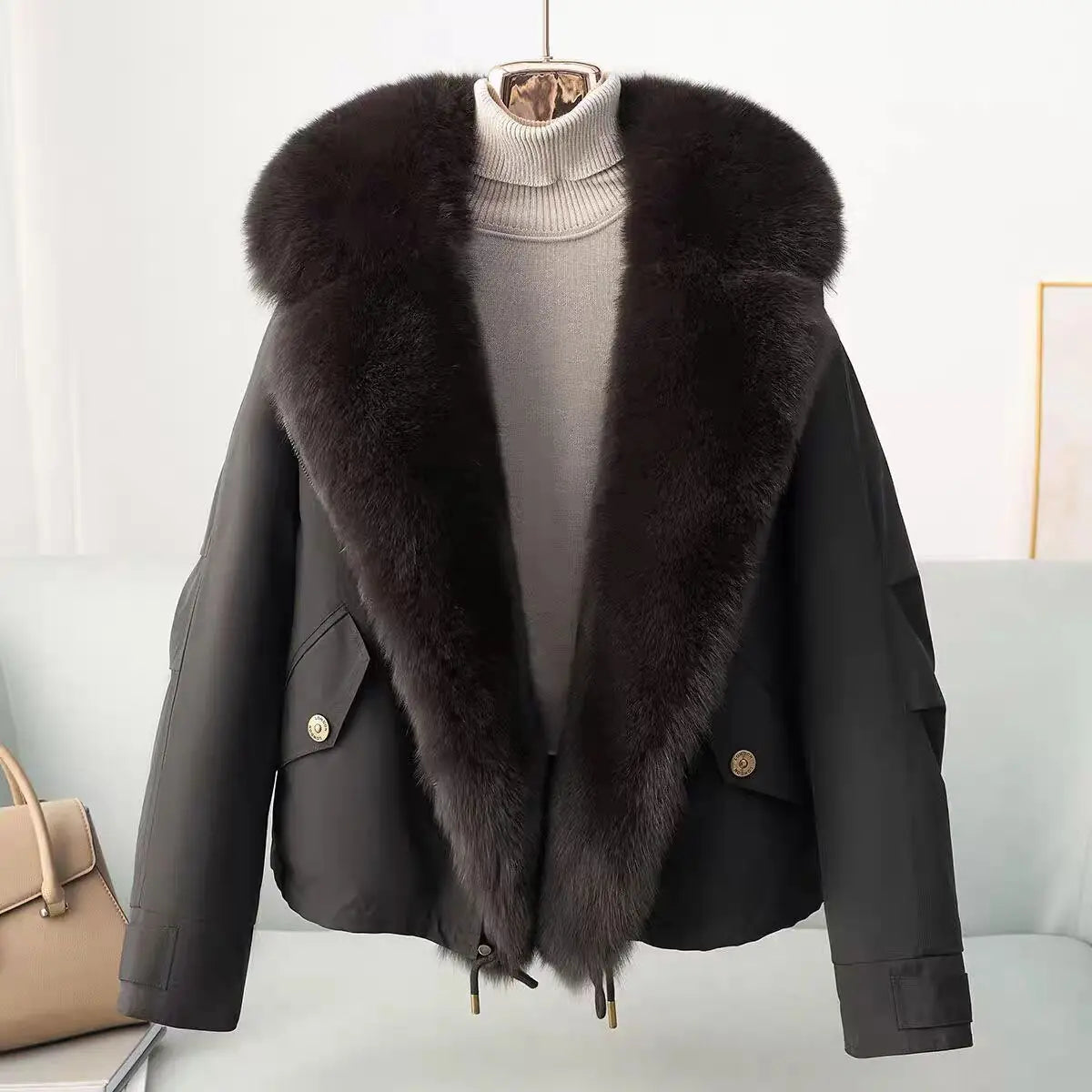 Women's Cotton-Padded Jacket - Short Fit - Winter Rhythm