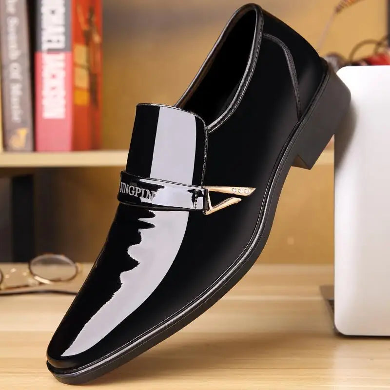 SMOOTH MOVE - Patent Leather Slip-On Loafers - Business Casual Done Right