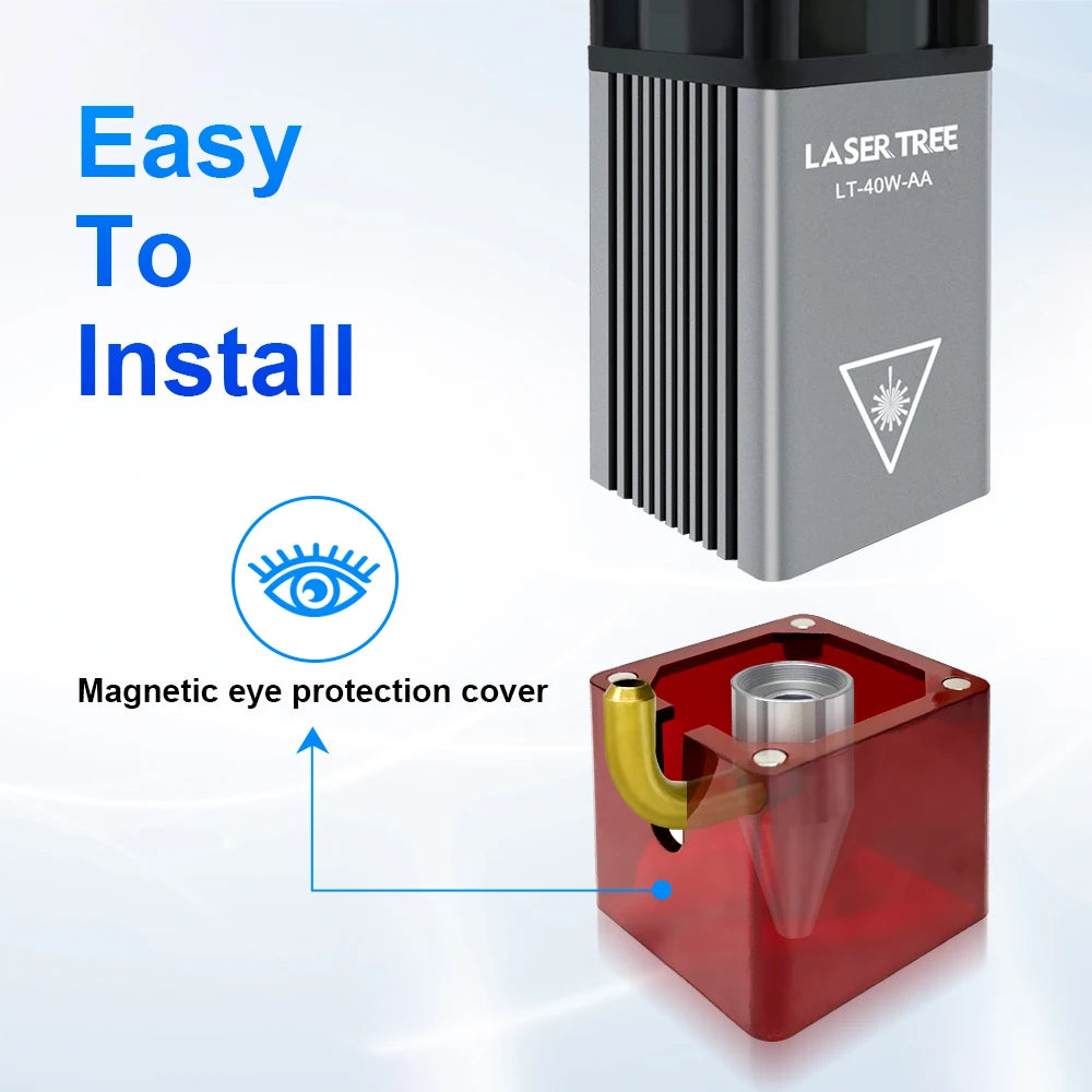 Laser Engraving Module - 5W & Air Assist Nozzle - Workshop Detail