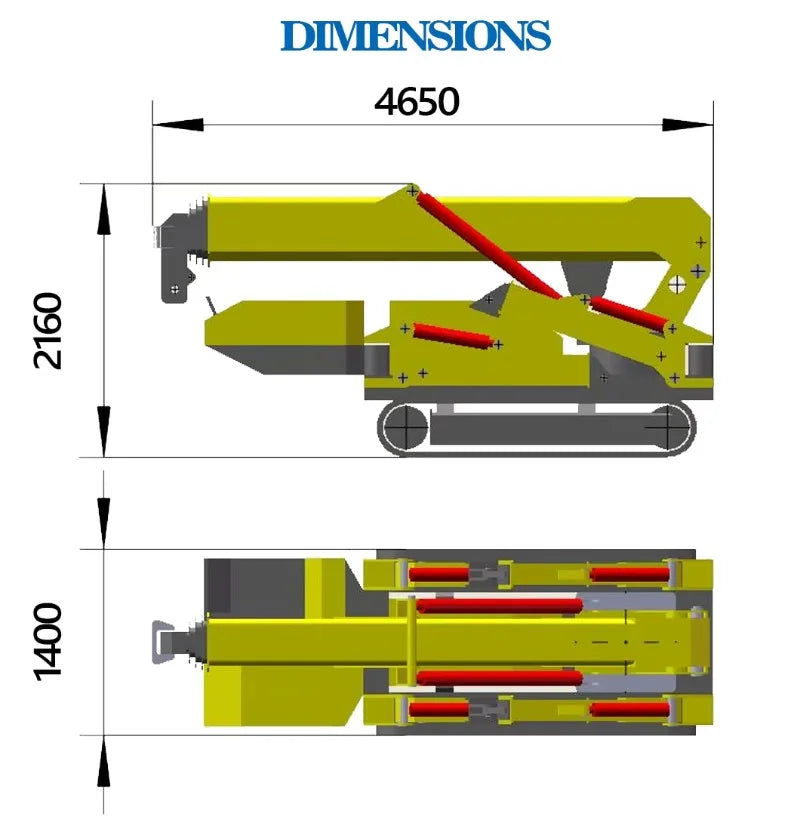 Portable 3-Ton Hydraulic Spider Crane
