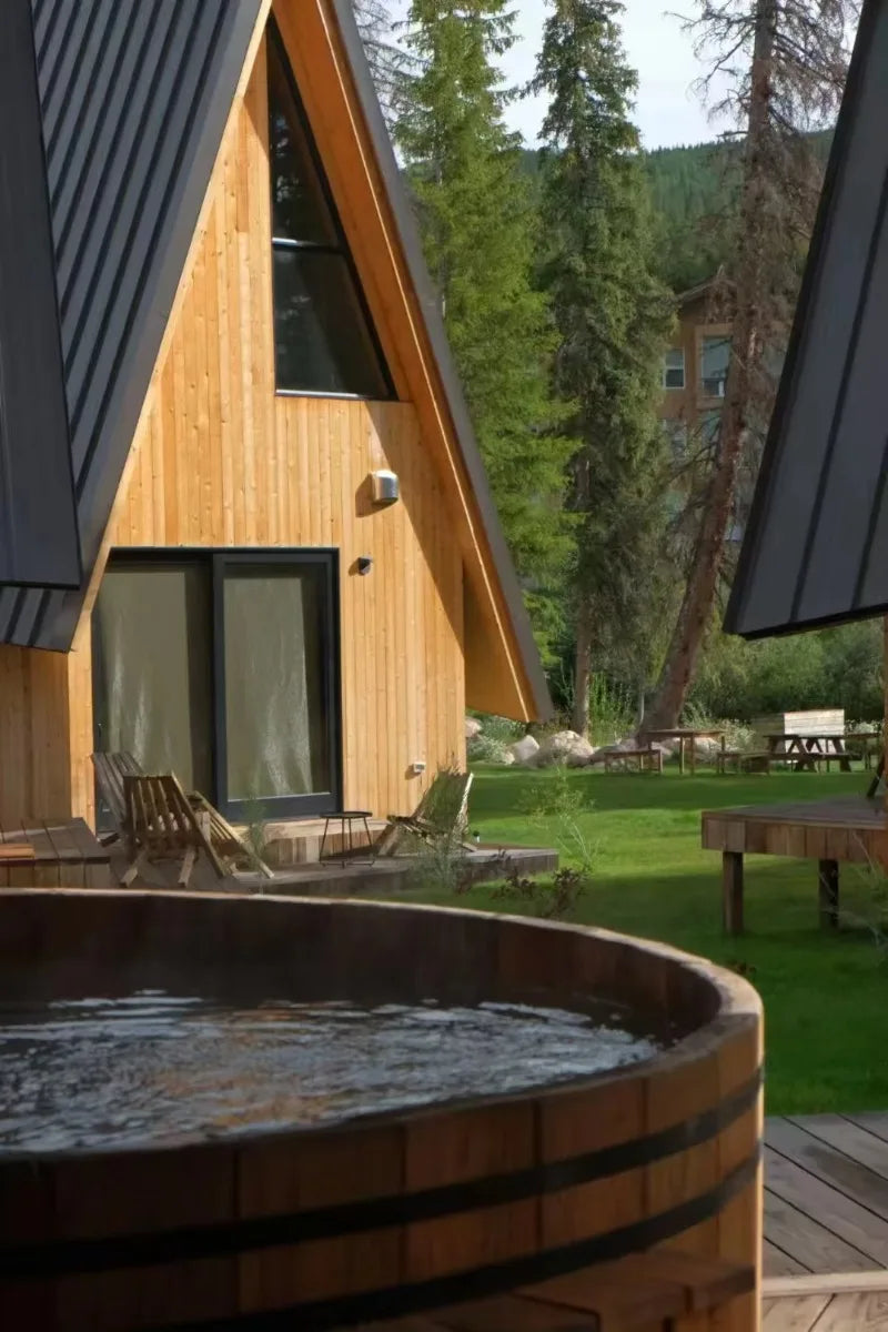 Triangle A-Frame Prefab Tiny Cabin Wooden Villa