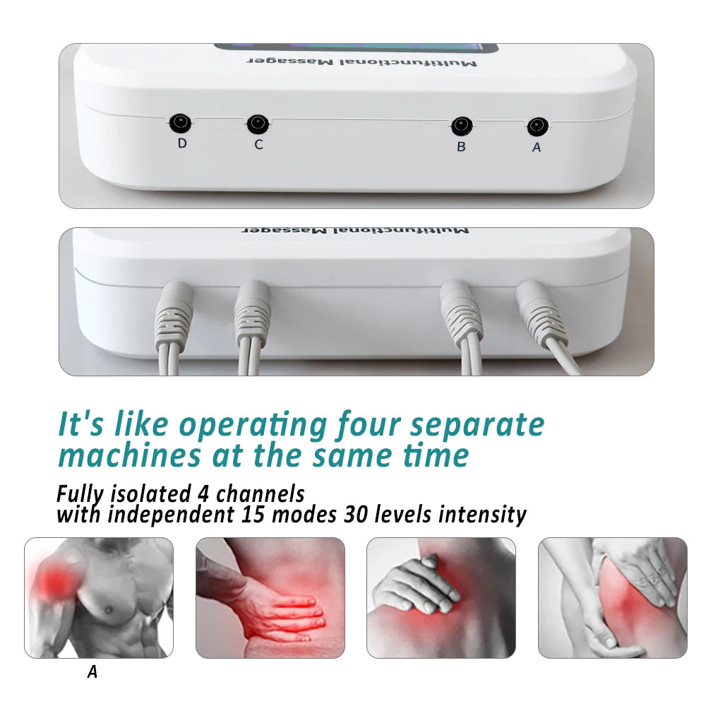 EMS Muscle Stimulator – 15 Modes 4 Channels