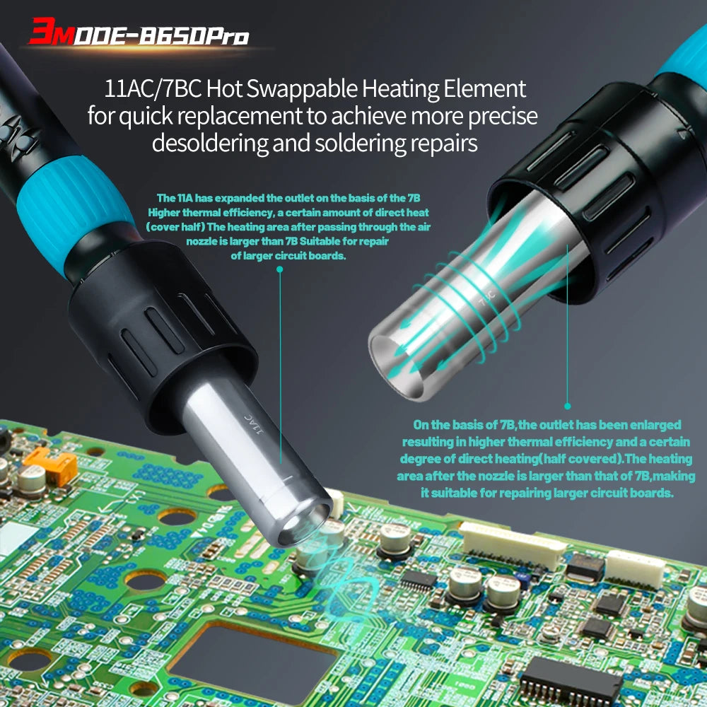1300W Hot Air Rework Station - BGA PCB Repair