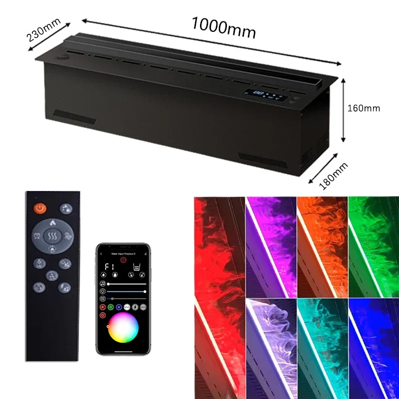 3D Simulation Atomized Fireplace - Smart Fireplace