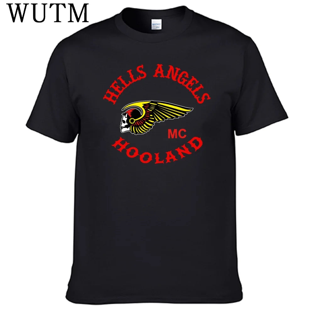 Biker Wing Skull T-Shirt Holland Vintage Motorcycle Club Unisex