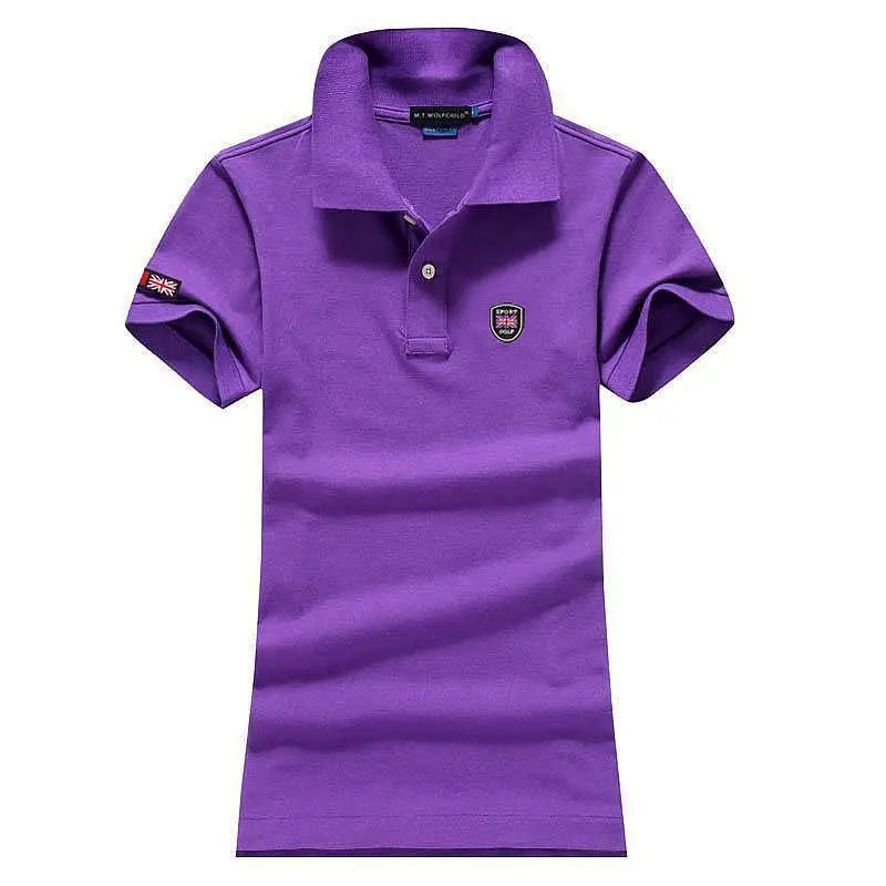 Fashion Clothing Polos Femme Summer Womens Polo Neck Shirt Short Sleeve Lapel Womens Tees Casual Sportwear Cotton Ladies Tops