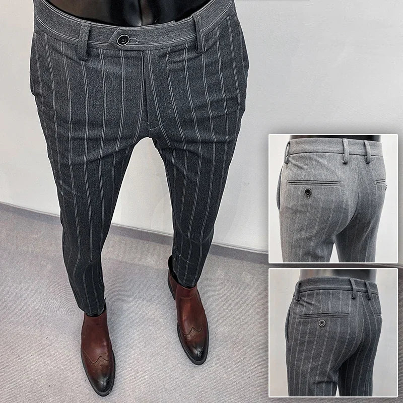 SLIM FORMAL - Men's Stretch Suit Pants - Slim Fit, 10 Colors, Sizes 28-36