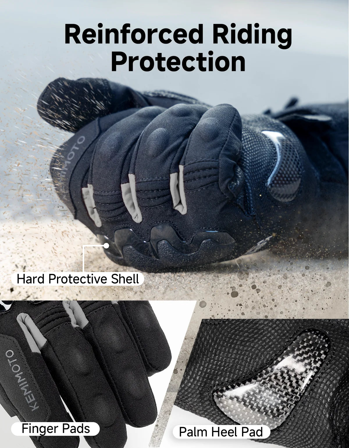 Rechargeable Heated Gloves - Three Heat Levels - Winter Warmth