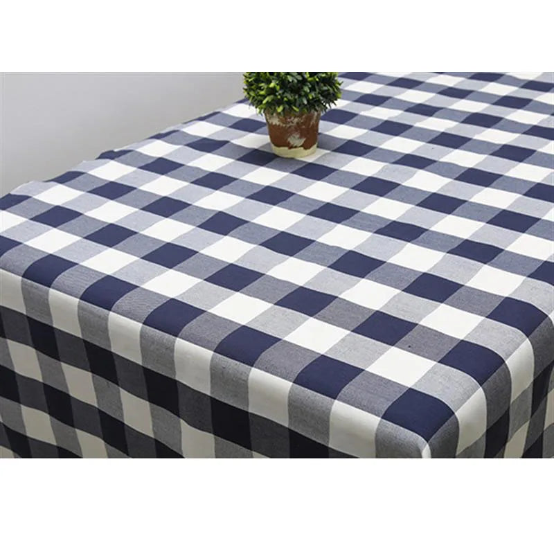 PLAID COTTON LINEN FABRIC - Yarn-Dyed Weave, 26 Colors - Warm Rooms