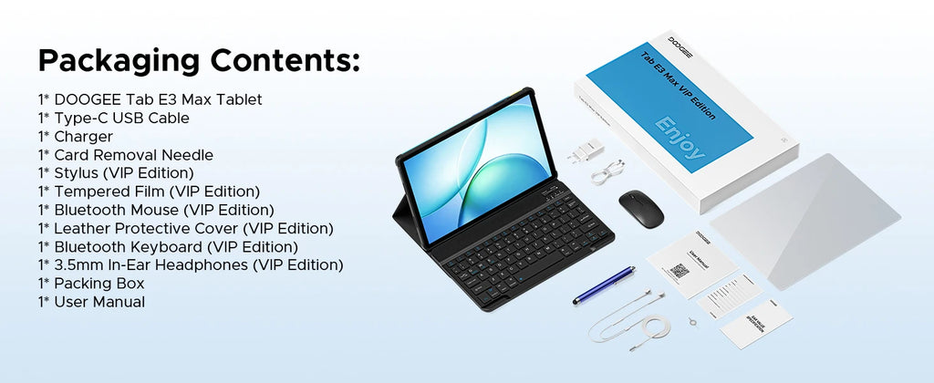 DOOGEE Tab E3 Max 14" - 2.2K Monster Tablet + Full Kit