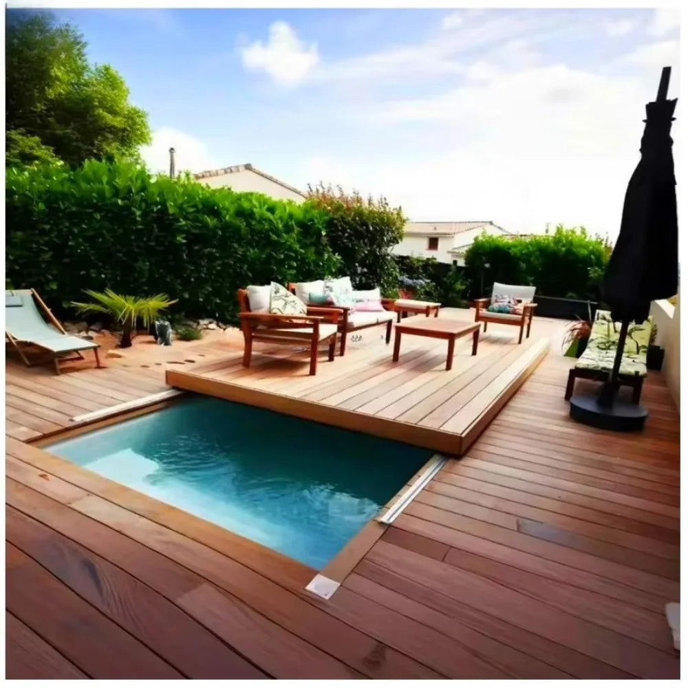 SLIDING POOL COVER - Aluminum & WPC, Manual or Motorized - Safe Deck System