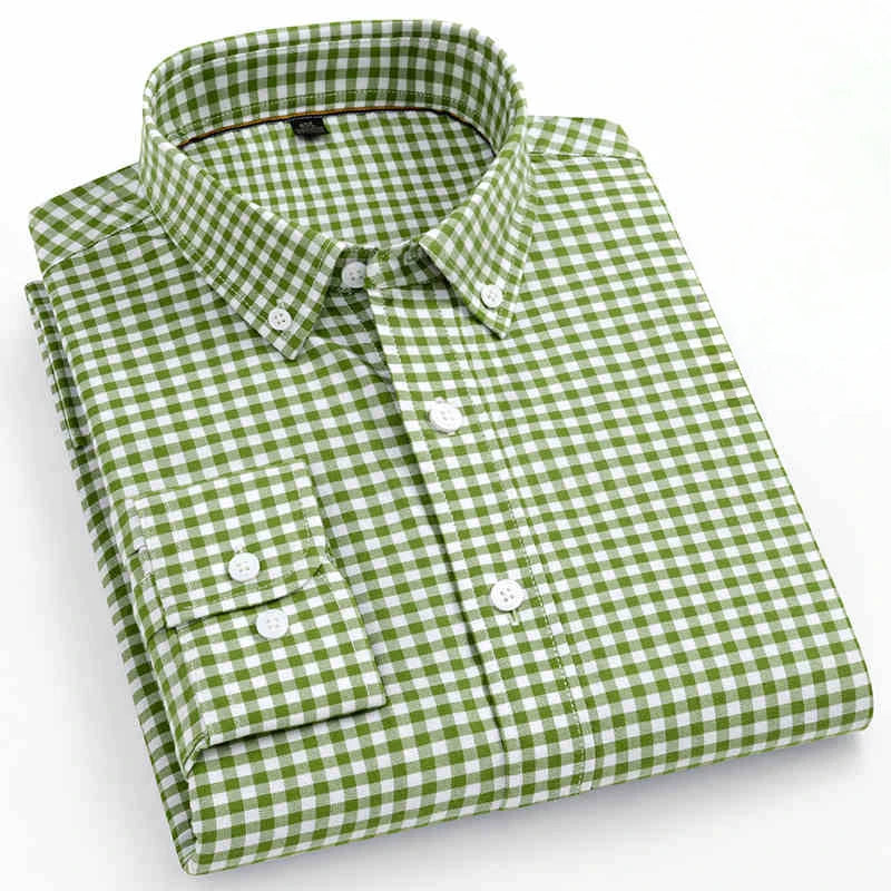 PLAID OXFORD COTTON SHIRT - Slim Fit, 6 Colors - Sharp Weekends
