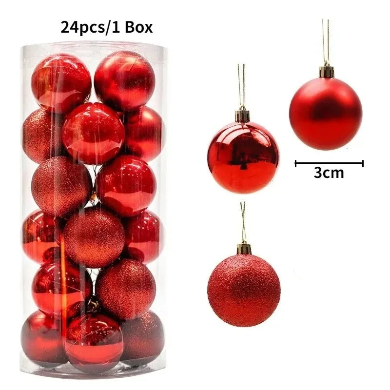 Shatterproof Christmas Baubles - 24 or 36 Pieces - Colour Pop
