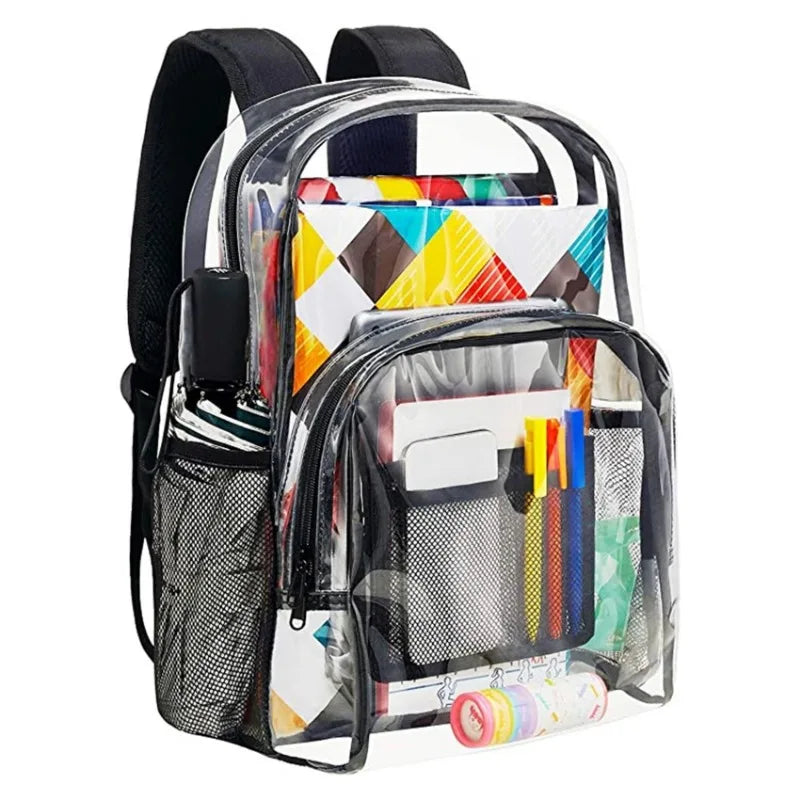 Transparent School Backpack Clear