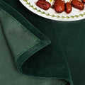 HUNTER GREEN WATERPROOF TABLECLOTH - Spillproof Linen-Look Rectangle Cover - Festive & Practical