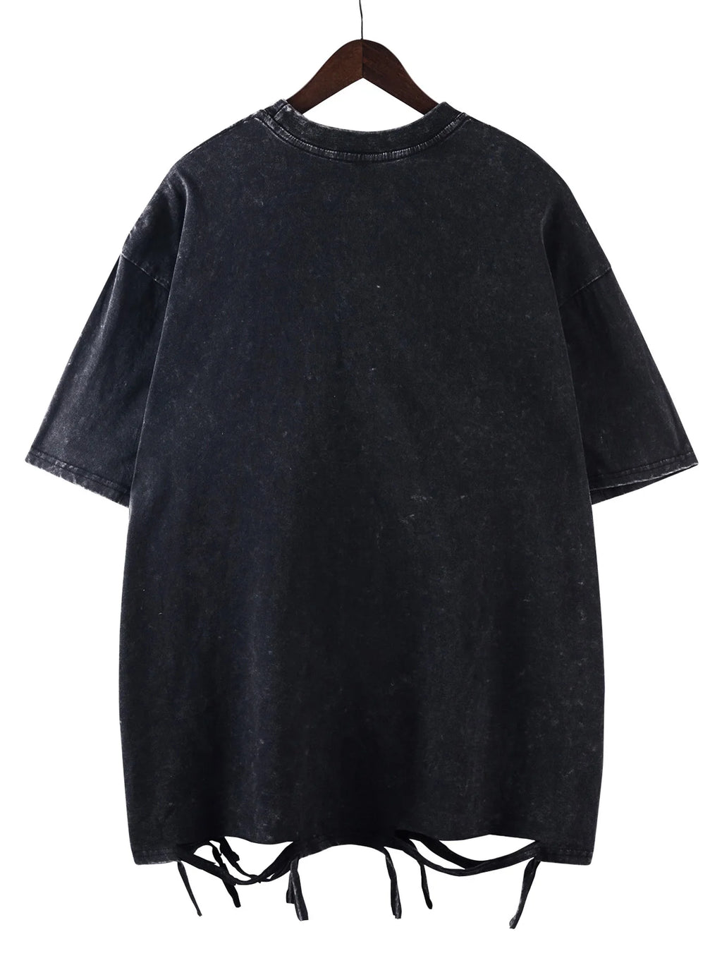 City Girls Art Print Washed T-Shirt - Oversize Acid Black
