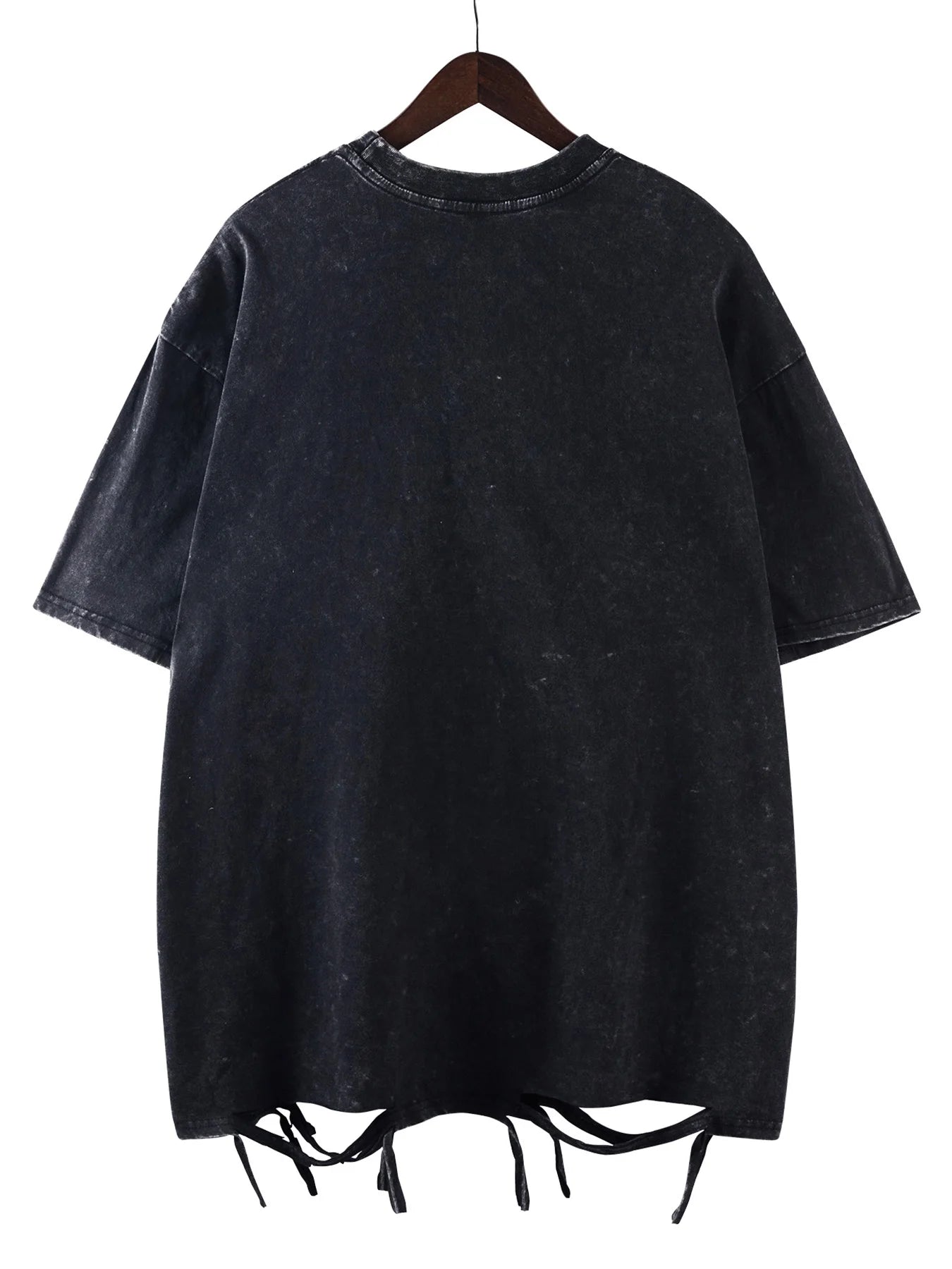 City Girls Art Print Washed T-Shirt - Oversize Acid Black