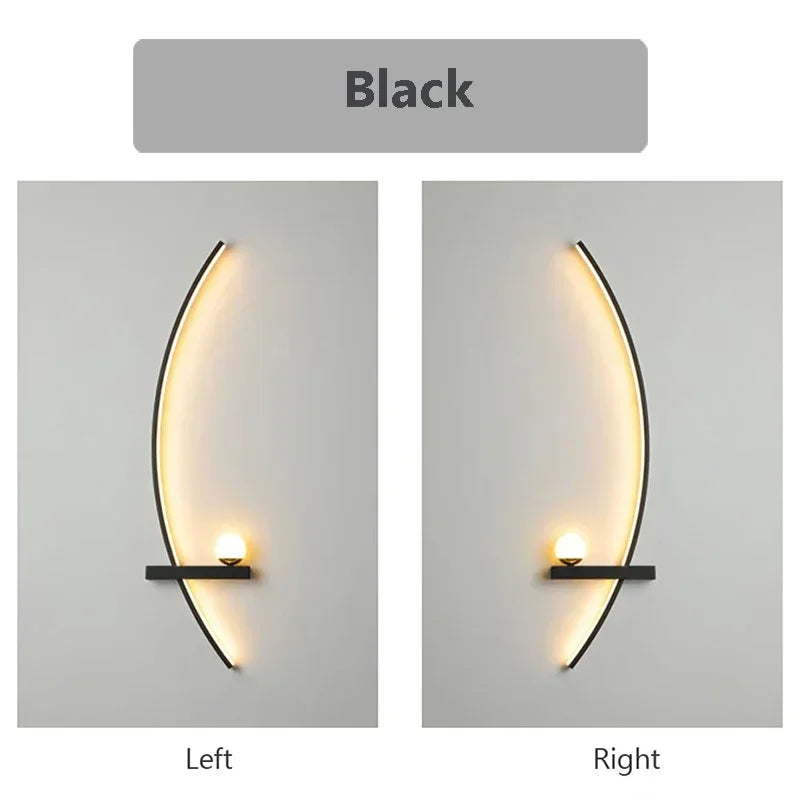 LED C-Line Wall Sconce – 55/105cm Dimmable