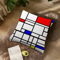 Piet Mondrian Pillow Cover - Double-Sided Print - Soft Polyester