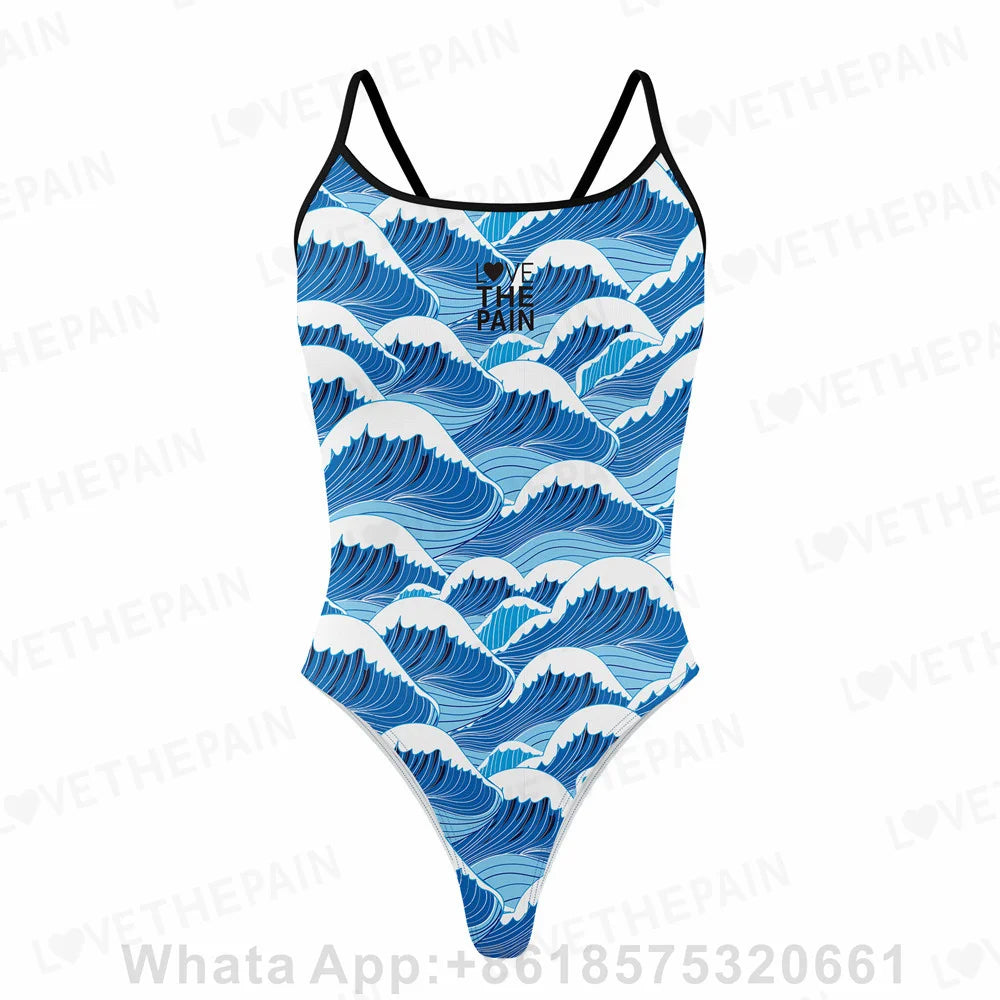 Women Swimsuit Pro Team Training Sexy One-piece Comfortable Suit Swimwear Functional Training Swimsuit Open Water Swimminggown