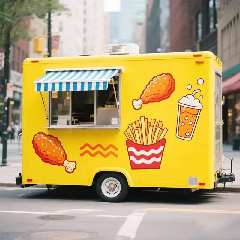 Reliable Square Food Trailer – Mobile Kitchen Custom Interior