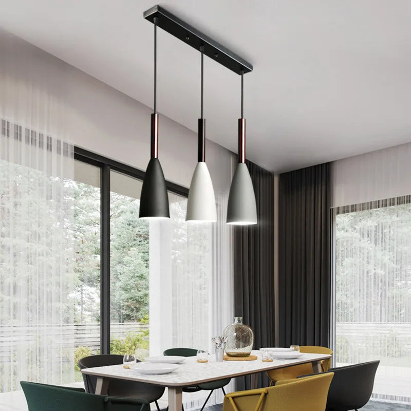 Nordic Minimalist Pendant Light – 1 or 3 Heads, E27