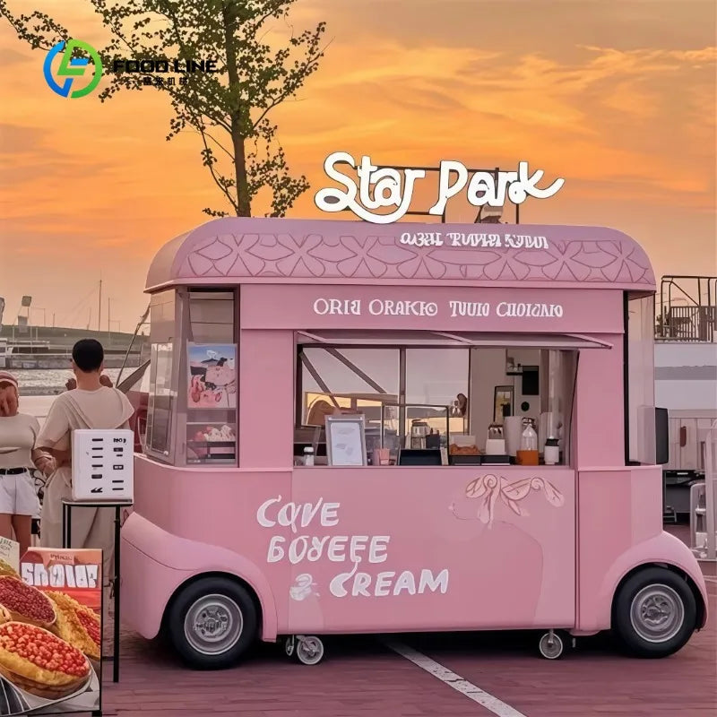 Customized Mobile Food Truck – Full Kitchen Burger BBQ Coffee Catering