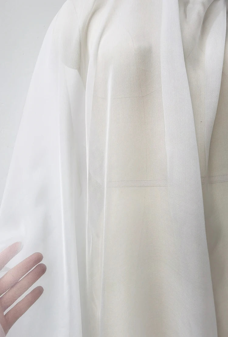 SILK CHIFFON - Pure Mulberry Silk Chiffon 140cm 6mm - The Fabric That Moves Like Water