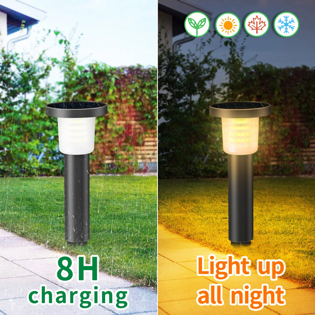 SOLAR PATHWAY LIGHTS - 3800mAh, 500LM - Auto Garden Illumination