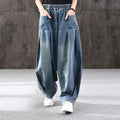 High Waist Bloomer Lantern Jeans