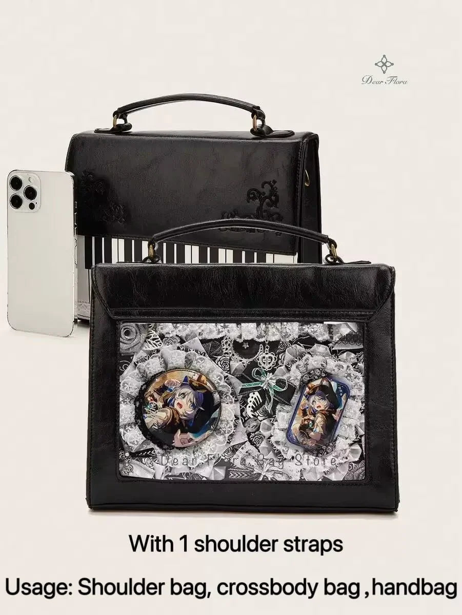 Vintage Piano Crossbody Bag